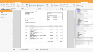 Ingenious Software Bestellungen Detailansicht Bestelldokument