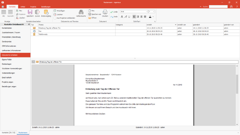 Editor eines Dokuments