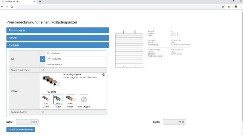 Online Preisinfo